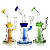 10" Conical Bong with Color Metric Shower 14mm Male Bowl Included