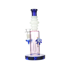 10" HAPPY FUMES GLASS Pink Glass Locket Bong with 14mm Male Bowl