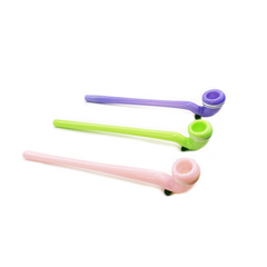 10" Slime Sherlock Pipe with Round White Line Art