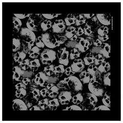 DELUXE ANCIENT STACK OF SKULLS BANDANA (Sold by the piece or dozen)
