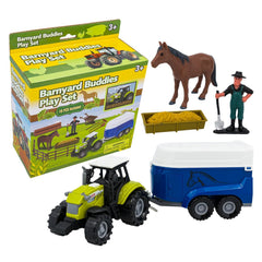 Barnyard Buddies Farm Play Set ƒ?? 16 Pieces-Light & Sound Tractor