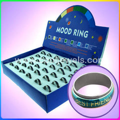 FRIENDSHIP MOOD CHNAGE COLOR BAND RINGS (sold by the dozen ) *- CLOSEOUT AS LOW AS 50 CENTS EA