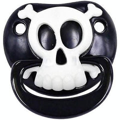 BLACK PIRATE SKULL BILLY BOB TODDLER PACIFIER ( sold by the piece )