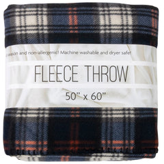 Bulk Plaid Fleece Blankets 50" x 60"