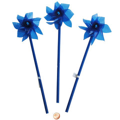 Plastic Blue Pinwheels (72 total in pinwheels in 2 boxes) 35?› each