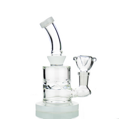 6" Turbine Perc Water Pipe Bong Slime Colors with 14m Male Bowl