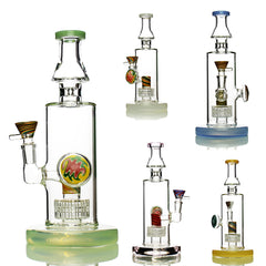 10" Reversal Design Water Pipe with Matrix Shower and 14mm Male Bowl