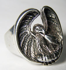 EAGLE HOLDING SNAKE BIKER RING (Sold by the piece) CLOSEOUT NOW AS LOW AS $ 3.50 EA
