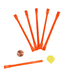 Orange Candy Filled Straws Bulk (240/package) 4?› each