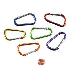 Metal Carabiner Clips Bulk (100 total clips in 2 bags) 40?› each