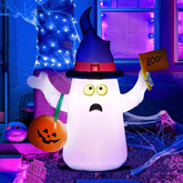 1707TA 1.5M Halloween Inflatable Toys Luminous Ghost Handheld Pumpkin Ornaments for Home Courtyard Outdoor Halloween Decoration Props - WHOLESALE USA SUPPLY