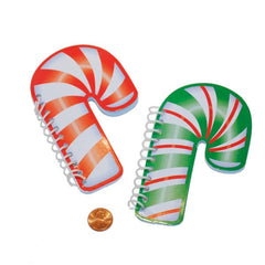Candy Cane Mini Spiral Notepads (48 total notepads in 2 bags) 39?› each