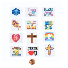 Christian Temporary Tattoos (144 total tattoos in 2 bags) 6?› each