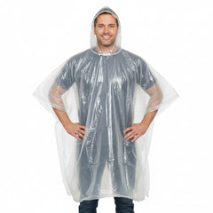 Disposable Rain Ponchos - Clear