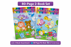 Color by Number Coloring Books ƒ?? 80 Pages each|Includes 2 Coloring Books