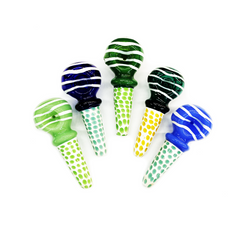 4.5" Hand Pipe Spoon with Dot Art