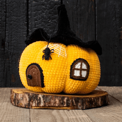 1707BA Knitted Fabric Halloween Decorations, Big Pumpkin, Halloween Party Scene Layout Props, Thanksgiving Supplies, New - WHOLESALE USA SUPPLY