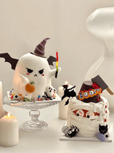 1707BA Halloween Ghost Expression Cake Decorative Ornaments Funny Knife Cut Witch Hat Mummy Color Candle Plug-in - WHOLESALE USA SUPPLY