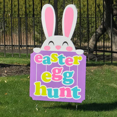 Easter Egg Hunt Sign - Fun Outdoor Sign