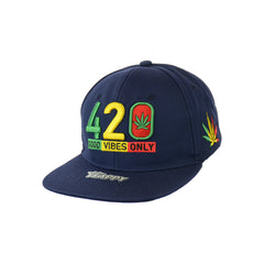 420 Good Vibes Only Embroidered Snapback Hat 100% Cotton