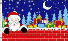 SANTA CLAUS CHRISTMAS EVE 3 X 5 FLAG ( sold by the piece )