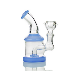 5" Water Pipe With Round Shower and 14mm Male Bowl