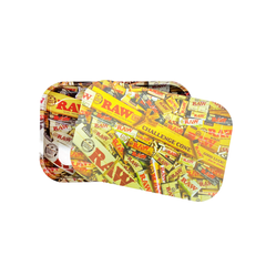 Raw Magnetic Lid Medium Metal Rolling Tray - Size - 7.5*11.5