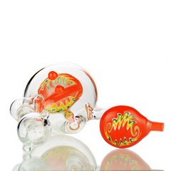 6" American Rod Color Water Pipe Bong with 14mm Male Bowl
