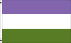 GENDERQUEER RAINBOW ( transgender ) 3 X 5 FLAG ( sold by the piece )