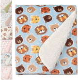 Bulk Baby Plush & Sherpa Blankets 35" x 30" - Single Prints