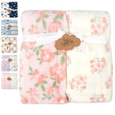 Bulk Baby Plush Themed Blankets 2-Pack 36" x 30"