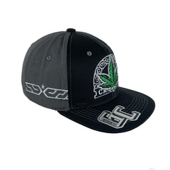 Snapback "Cannabis" Hat Embroidered