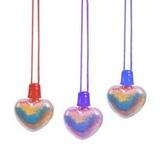 Heart Sand Art Necklaces (24 total necklaces in 2 bags) 73?› each
