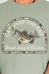 Hook Line & Sinker Cream Comfort Colors Adult Ring-Spun Cotton Tee