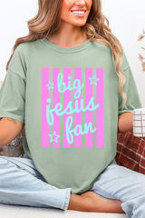 Pastel Pop Big Jesus Fan Comfort Colors Adult Ring-Spun Cotton Tee