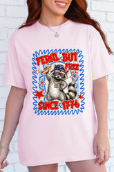 Feral But Free Since 1776 Comfort Colors Adult Ring-Spun Cotton Tee