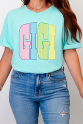 Color Me Loved Gigi Comfort Colors Adult Ring-Spun Cotton Tee