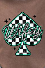 Lucky Spade Wifey Comfort Colors Adult Ring-Spun Cotton Tee