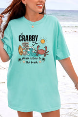 Crabby Beach Comfort Colors Adult Ring-Spun Cotton Tee