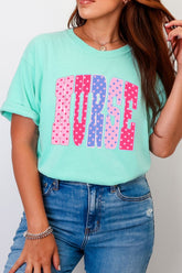 Polka Dot Pop Nurse Comfort Colors Adult Ring-Spun Cotton Tee