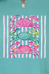 Striped Crabby Crew Ready To Press DTF Transfer