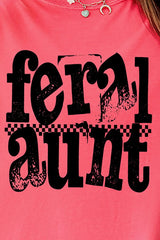 Feral Aunt Comfort Colors Adult Ring-Spun Cotton Tee