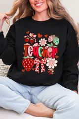 Berry Sweet Teacher Heavy Blend Crew Sweatshirt