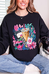 Bows, Books & Brews Heavy Blend Crew Sweatshirt