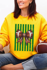 Green Varsity Bow Heavy Blend Crew Sweatshirt