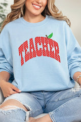 Apple Dot Teacher Heavy Blend Crew Sweatshirt