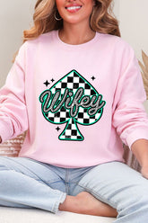 Lucky Spade Wifey Heavy Blend Crew Sweatshirt