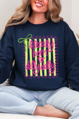 Swirls & Stripes Dilly Dally Heavy Blend Crew Sweatshirt