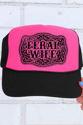 Belt Buckle Feral Wife Otto Foam Front Trucker Hat