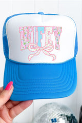 Ribboned Roses Wifey Otto Foam Front Trucker Hat